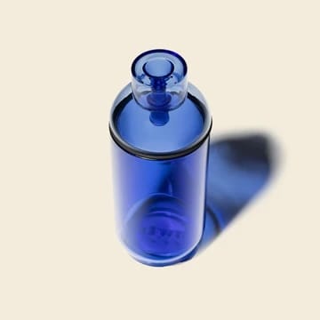top of vesper gravity bong in blue