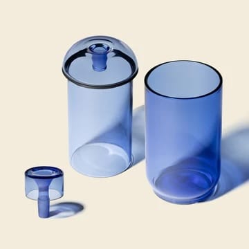 parts of the gravity bong vesper in blue