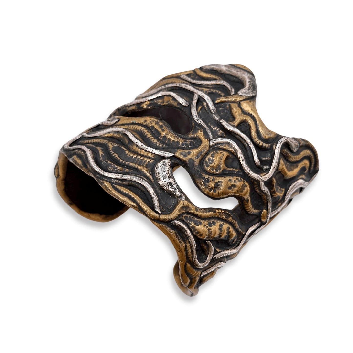 brass and leather jewelry, handmade bracelet