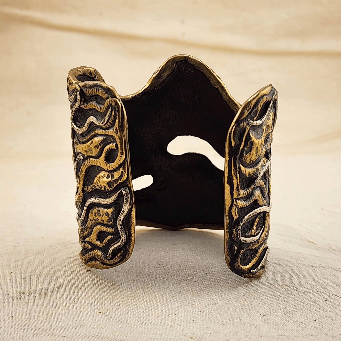 YENology jewelry, sculptural silver cuff, artisanal accessories