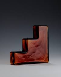 Laundry Day pipe, glass pipe, Tanjun pipe, borosilicate pipe, minimalist smoking accessories, designer pipe, modern smokeware, incense holder, YENology accessories, functional art - amber