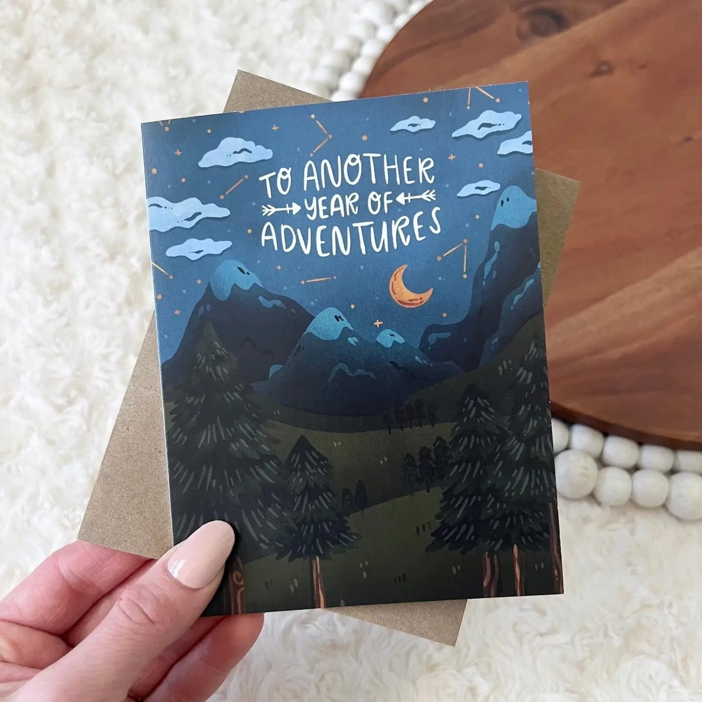 adventure card, birthday card, anniversary card, milestone greeting card, travel themed card, new beginnings card, hand drawn stationery, blank inside card, inspirational card, wanderlust gift