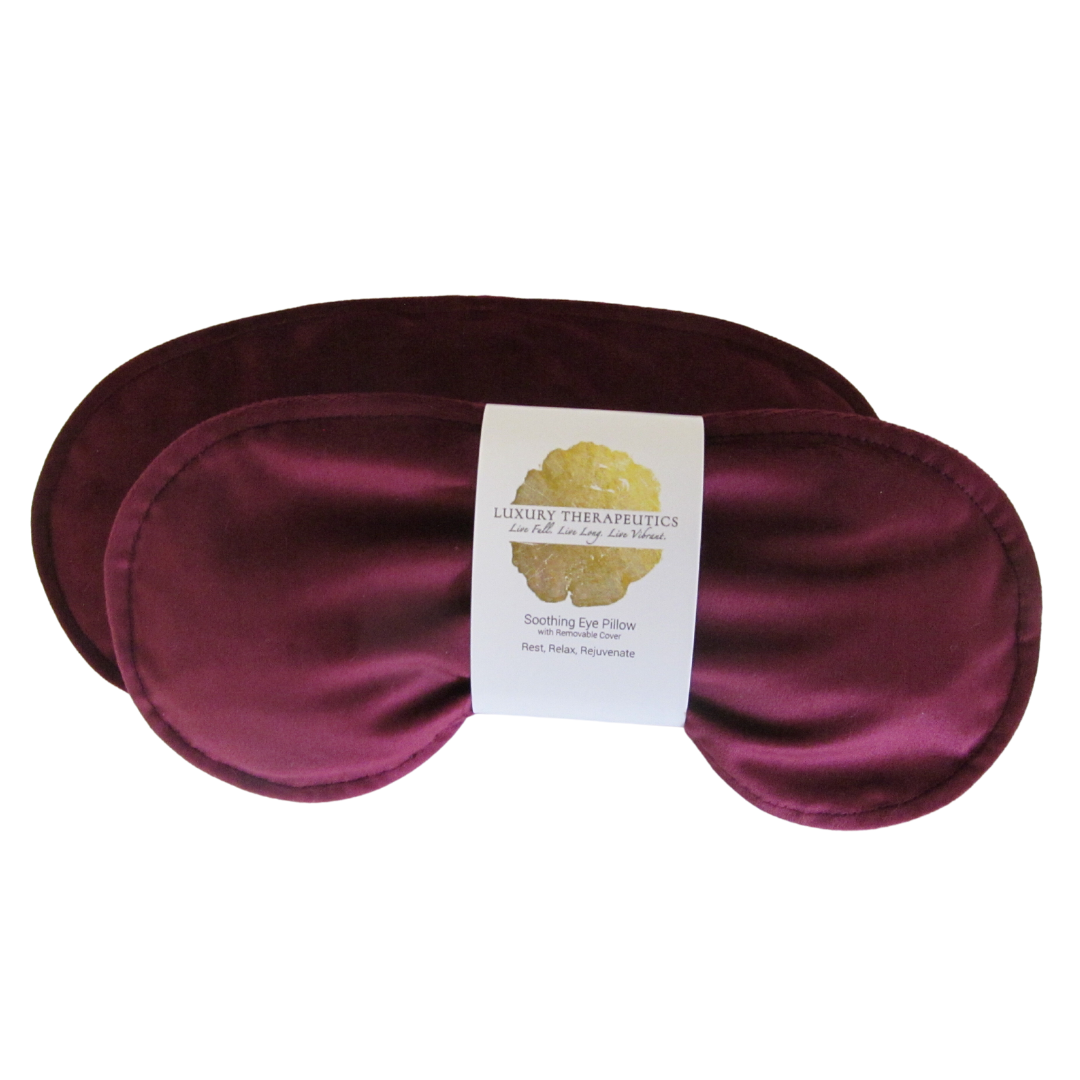 Soothing Eye Pillow w/ Removable Cover- Como Cranberry
