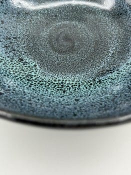 Mike Teal pottery, blue oil spot bowl, handmade ceramics, porcelain bowl, wheel-thrown pottery, functional art, artisan stoneware, Tulsa ceramic artist, contemporary ceramics, YENology artisan collection