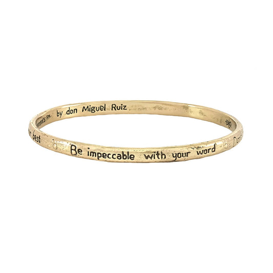 Four Agreements Bangle | Mindful Living Jewelry