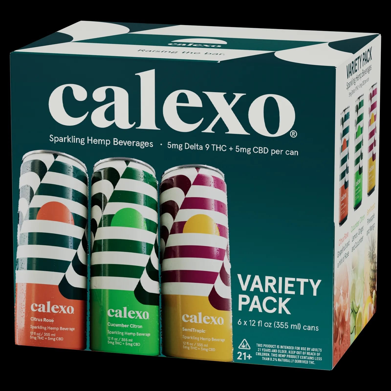 Calexo Variety Pack
THC CBD sparkling beverages
hemp-infused sampler pack
Calexo cannabis drinks
non-alcoholic THC CBD drinks
