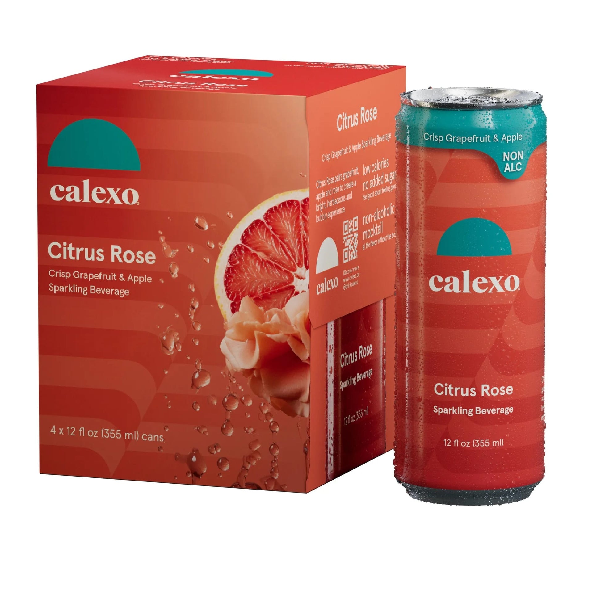 non-alcoholic sparkling drink
citrus rose mocktail
alcohol-free celebration drink