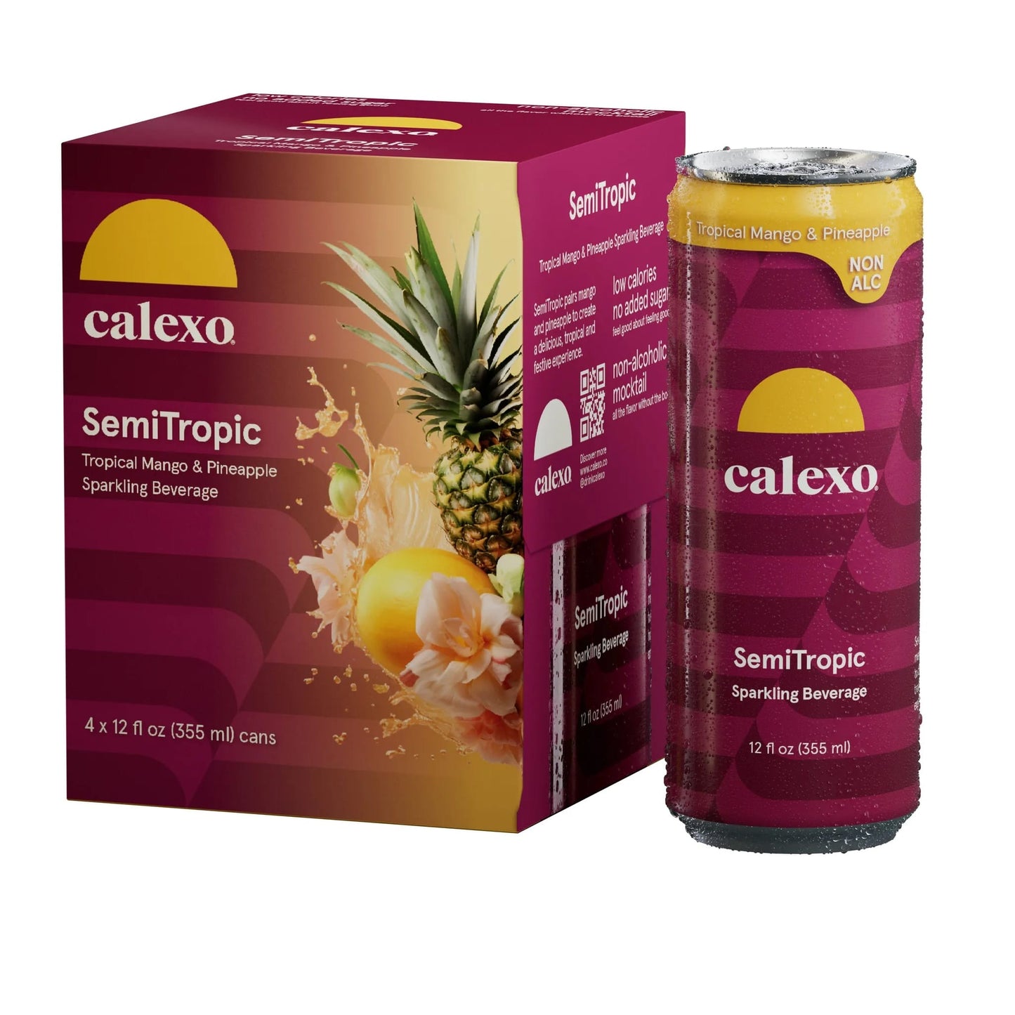 Calexico SemiTropic sparkling beverage can  and box