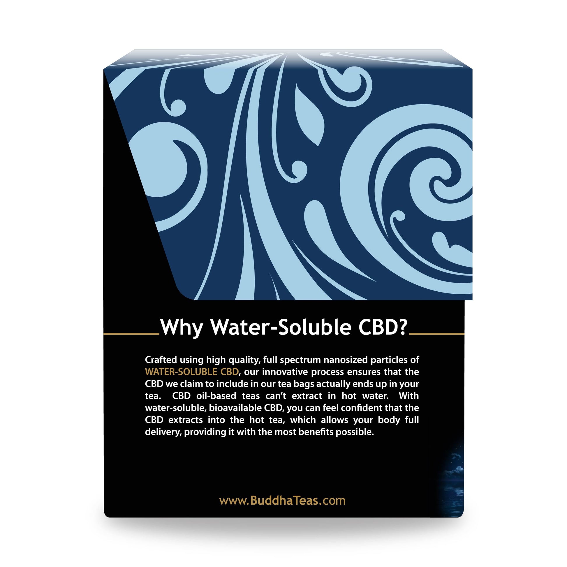 CBD sleep tea, bedtime tea, calming CBD tea, Buddha Teas Sleepy Buddha