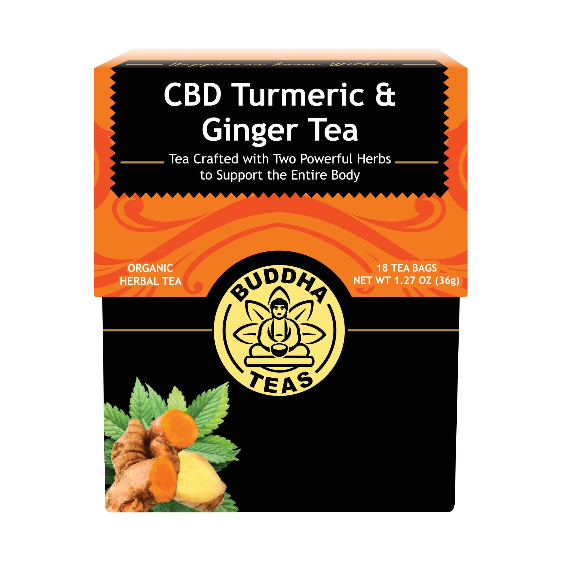 CBD Turmeric & Ginger – Anti-Inflammatory Wellness Tea