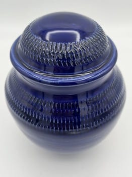 Cobalt blue lidded container
Mike Teal ceramics