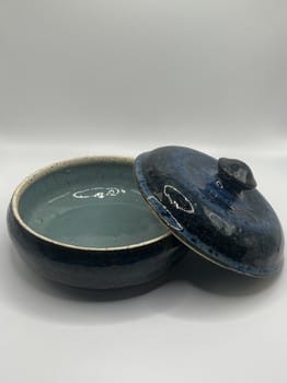 Cone 6 functional pottery
Speckled glaze pottery
Small ceramic storage jar