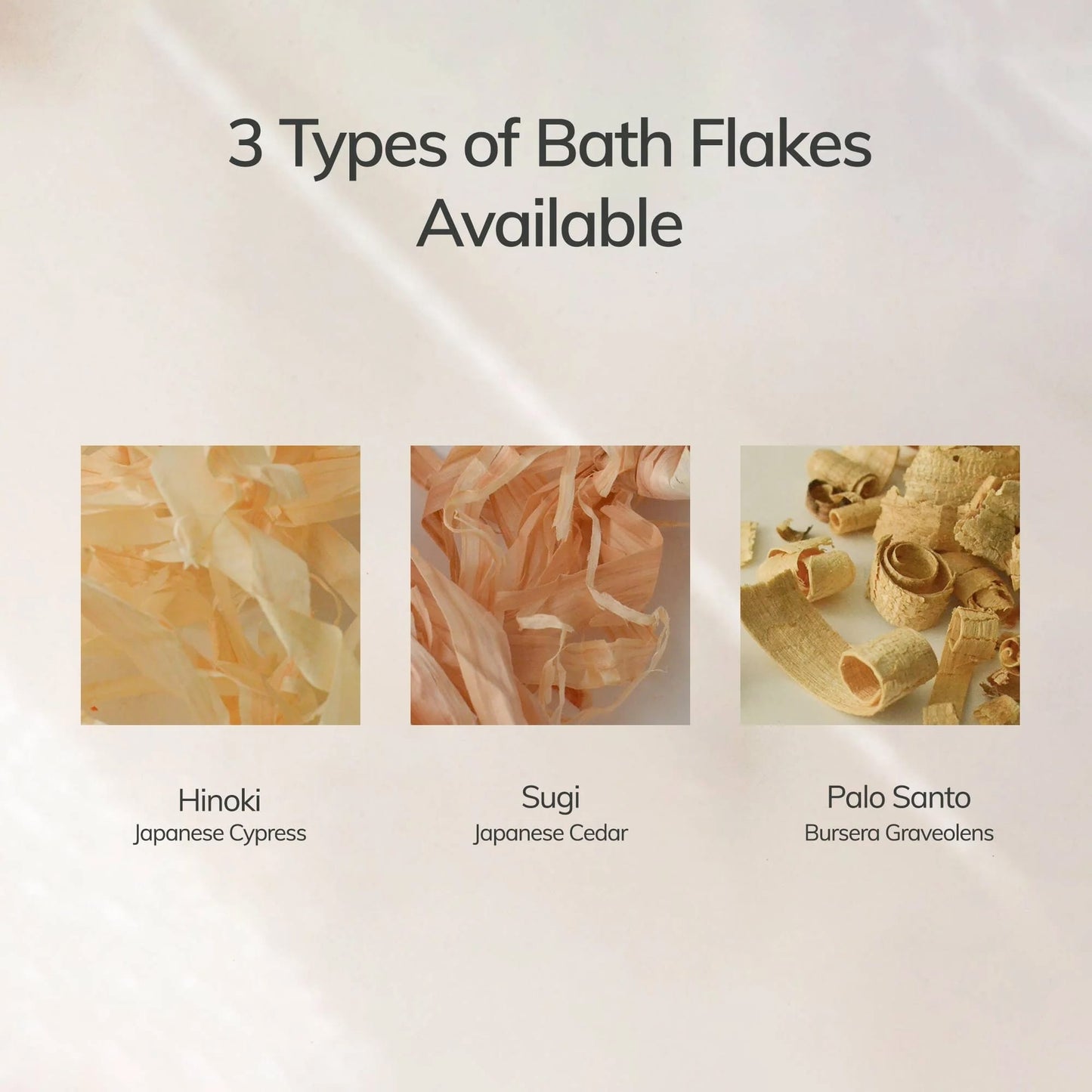 Bath Flakes – Sugi, Hinoki & Palo Santo - Natural Aromatic Rituals