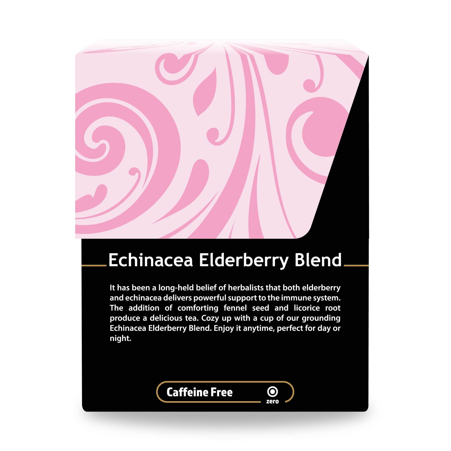 echinacea elderberry tea, immune support tea, vitamin C tea, antioxidant tea, elderberry echinacea blend, cold and flu tea, herbal defense tea, Buddha Teas