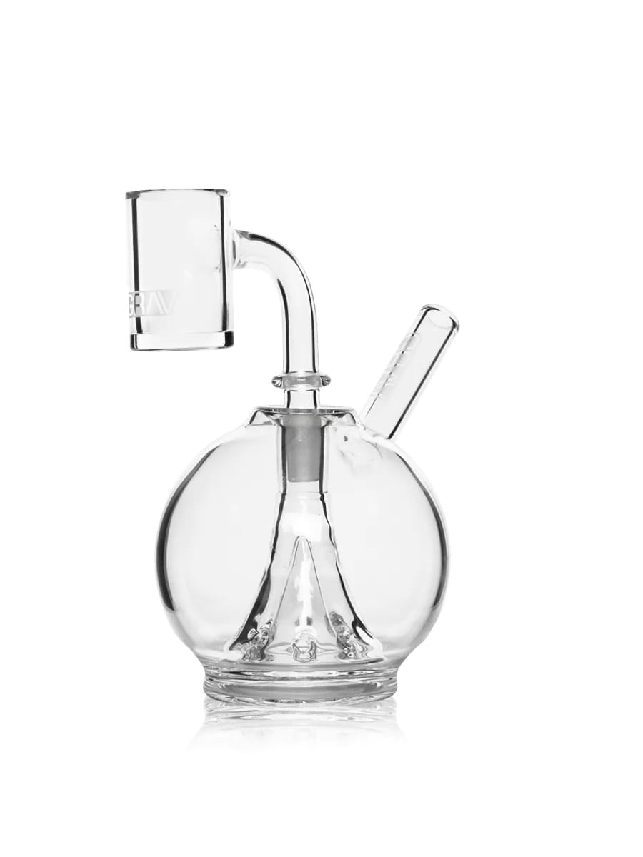 GRAV Eclipse Rig
Clear dab rig
Compact borosilicate rig
Mini rig with perc
Portable dab rig
Glass dab rig by GRAV
8-hole conical perc
Small glass rig
Smooth percolation dab rig
Travel dab setup