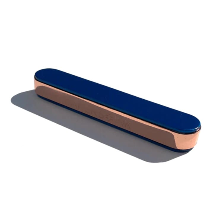 blue and rose gold usb lighter