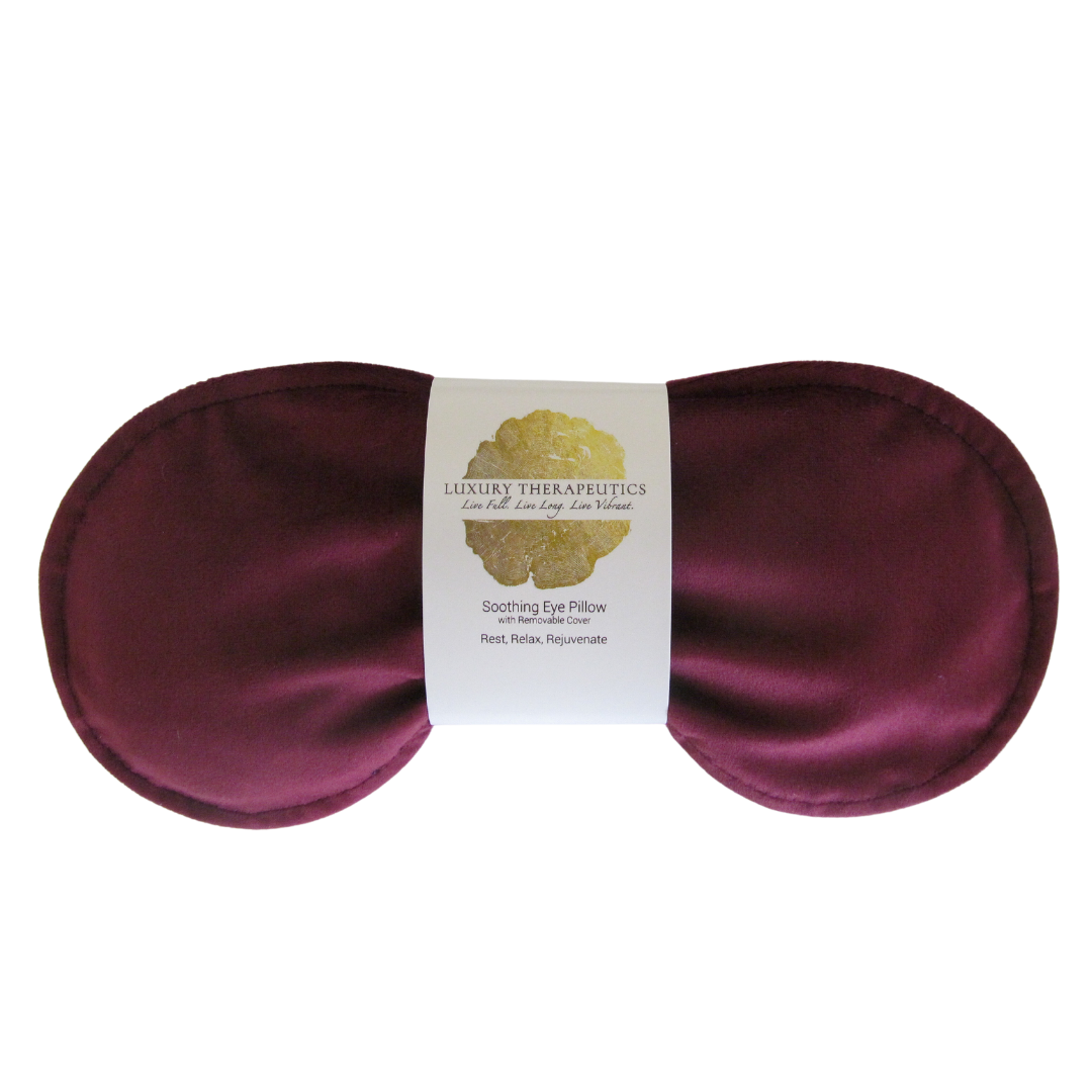 Soothing Eye Pillow w/ Removable Cover- Como Cranberry