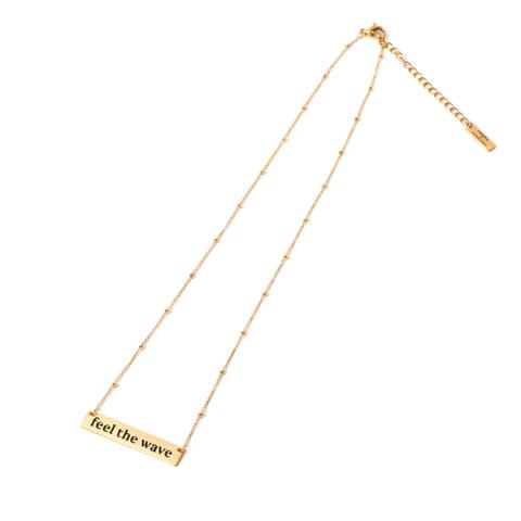 gold bar pendant, minimalist gold necklace, collaboration jewelry, intentional jewelry, dainty gold necklace, affirmation jewelry