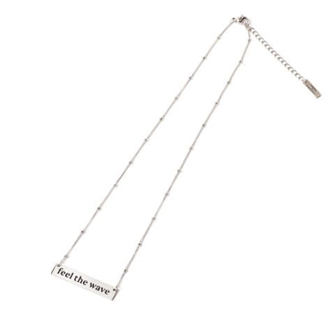 intentional design, rhodium necklace, modern cannabis lifestyle, wellness jewelry, dainty silver necklace