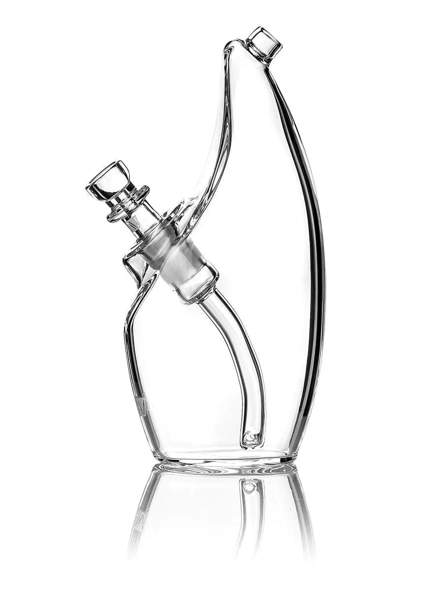 mini water pipe, GRAV glass bubbler, ergonomic bubbler, smooth hit bubbler, handheld water pipe
