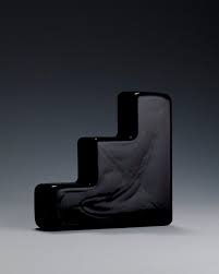 Laundry Day pipe, glass pipe, Tanjun pipe, borosilicate pipe, minimalist smoking accessories, designer pipe, modern smokeware, incense holder, YENology accessories, functional art - black