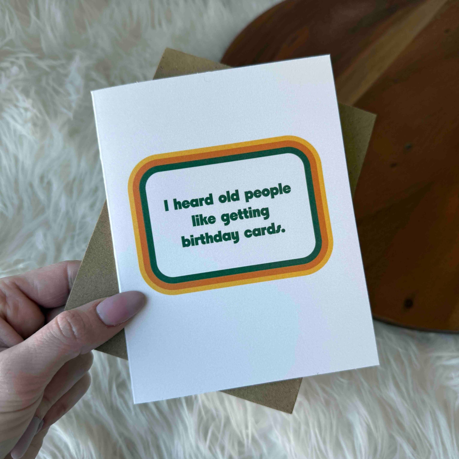 funny birthday card, sarcastic birthday card, old people birthday card, humorous greeting card, witty birthday card, roast birthday card, blank inside card, premium birthday card