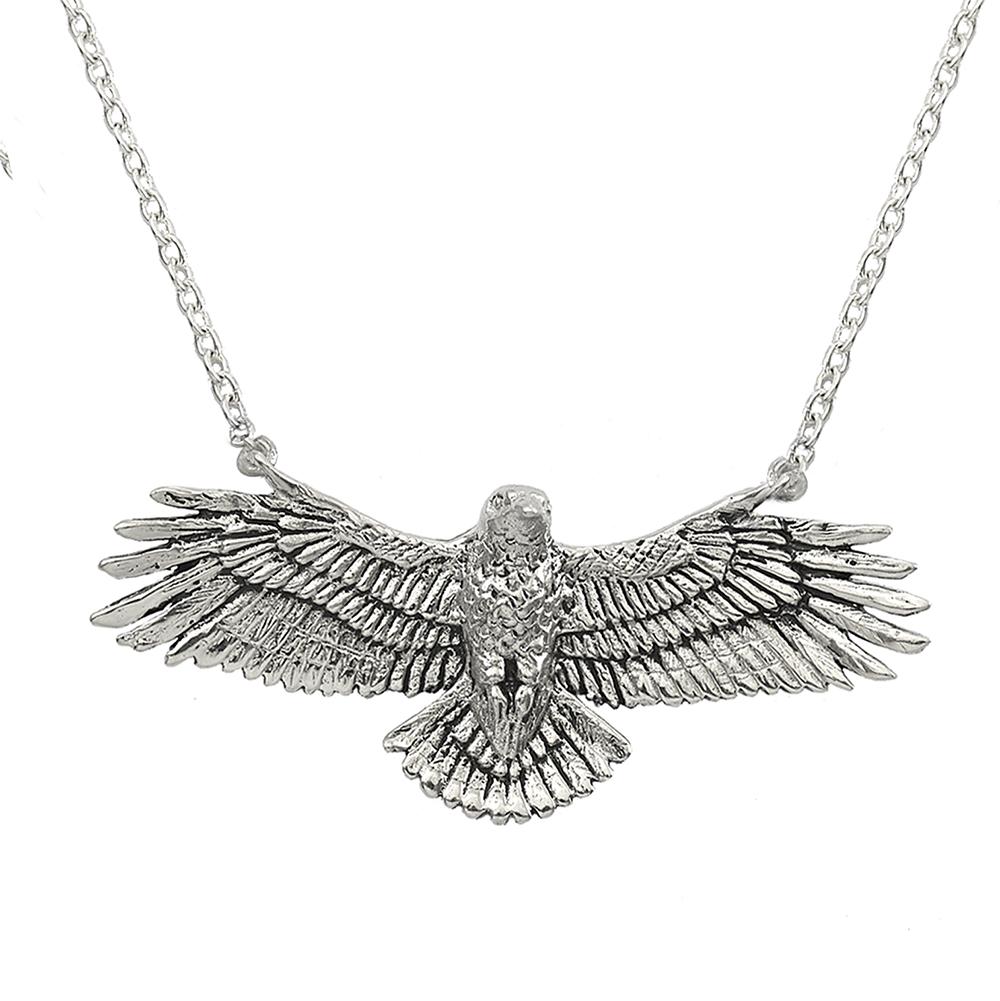 Hawk “Clarity” Necklace – Sterling Silver Symbol of Vision & Strength