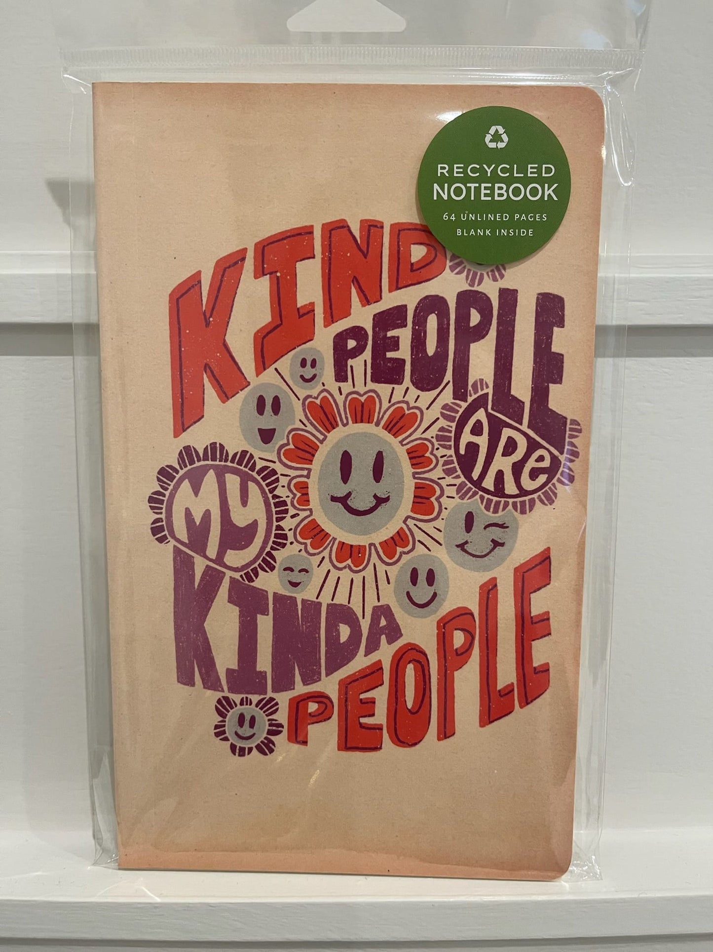 Retro Messages Journal | Soul Flower Recycled Notebook