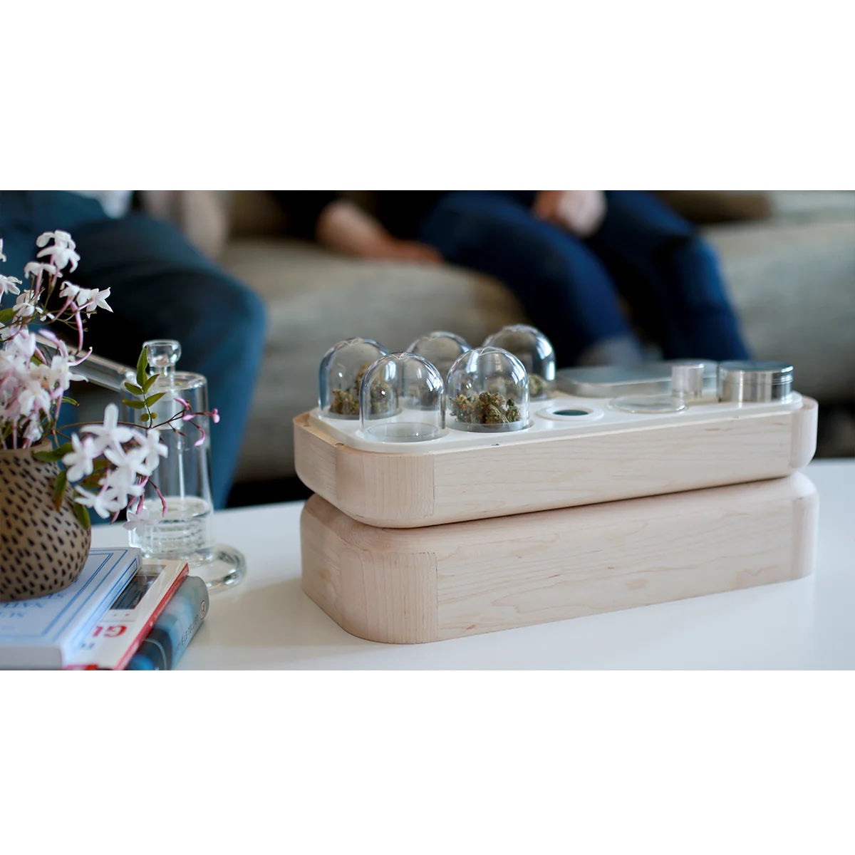 LOKKBOXX, maple wood stash box, luxury humidor, smell proof stash box, herb storage box, cannabis humidor