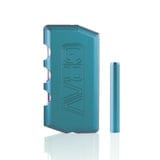 GRAV Dugout, GRAV one hitter, travel smoking kit, cannabis dugout, portable smoking accessories, GRAV taster, aluminum dugout, smell proof storage, on-the-go cannabis tools, YENology smoking collection - Malibu Blue