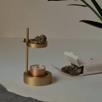 yoga altar tools, luxury incense burner, home fragrance decor