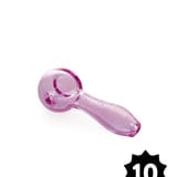 GRAV spoon, glass spoon pipe, GRAV pipe, classic hand pipe, smoking accessories, glass bowl, GRAV glassware, cannabis pipe, YENology smoking tools, modern glass pipe - Pink