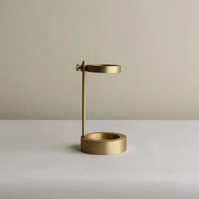 brass incense burner, resin burner, minimalist incense holder