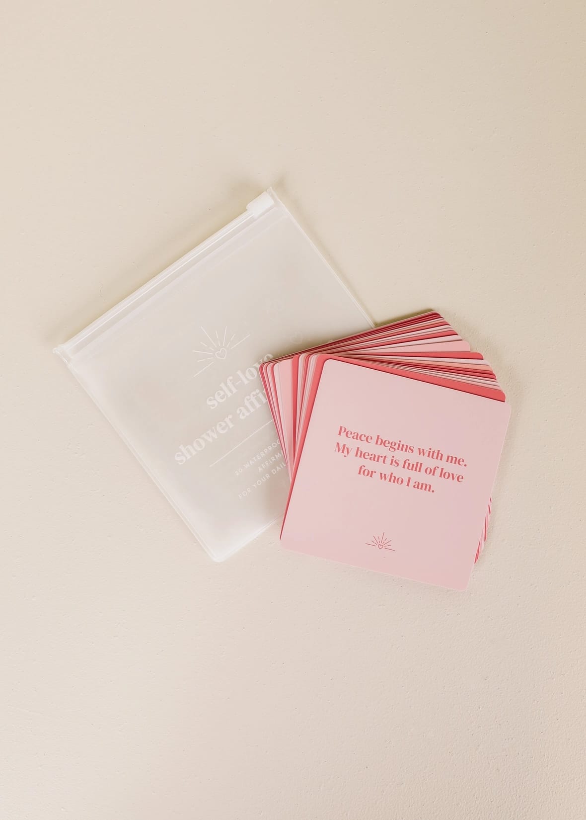 self love affirmation cards, shower affirmation cards, waterproof affirmations, daily affirmation deck, mindfulness shower cards, self acceptance affirmations, reusable affirmation cards