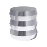 silver grinder, luxury smoking accessories, 3-tier grinder, cannabis grinder, herb grinder, YENology accessories, collector’s grinder, diamond teeth grinder
