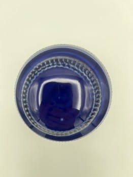 Cone 6 stoneware container
Cobalt blue detailed pottery
4 inch ceramic jar