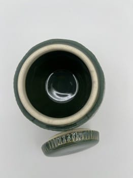 handmade pottery storage, small stoneware container