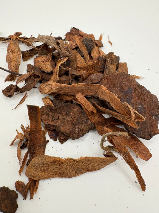 Storax Bark from Turkey – a sweet, balsamic, woody incense resin treasured since ancient Mesopotamia. Perfect for rituals and incense blends. 1 oz package.