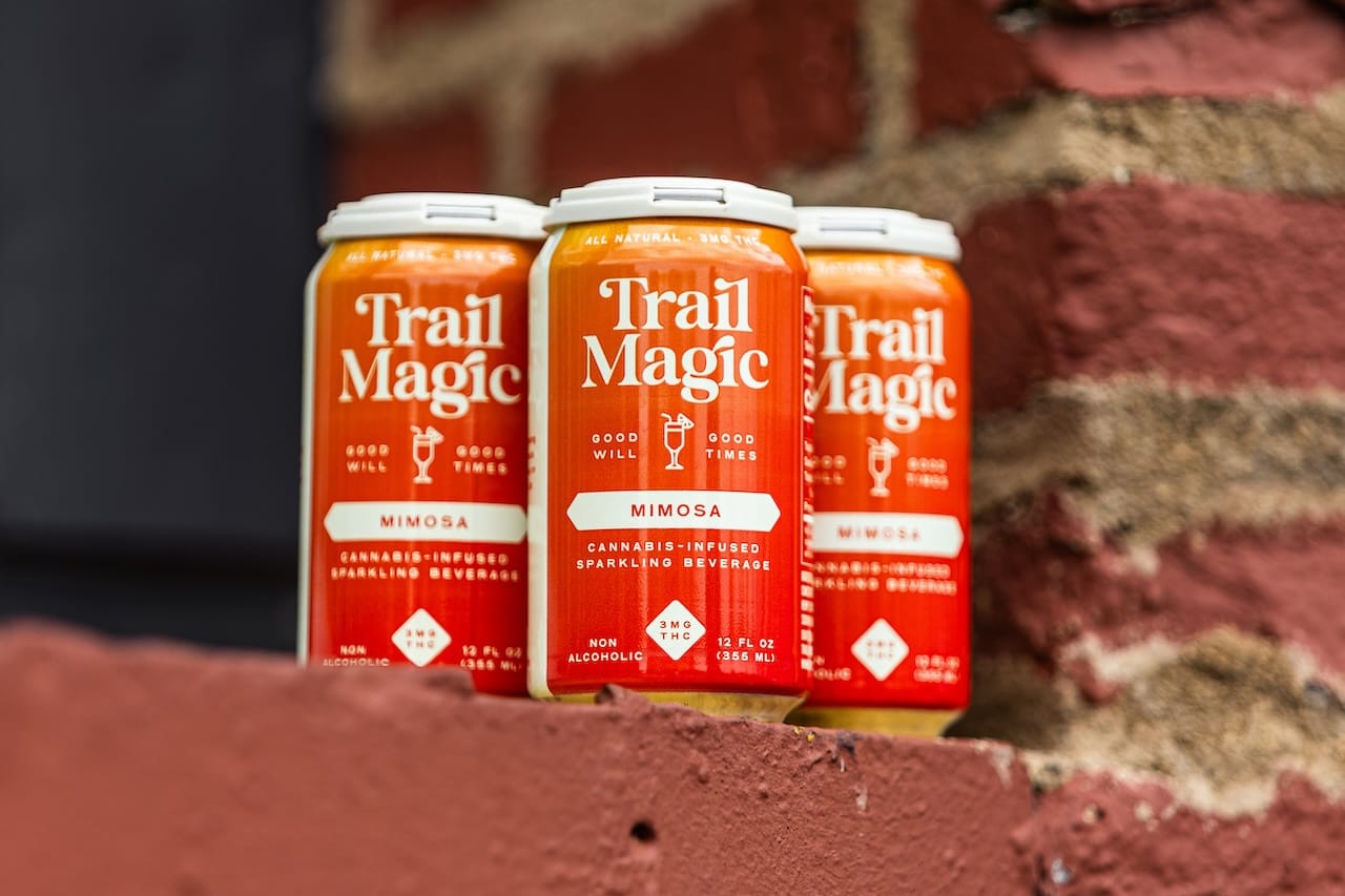 cannabis mocktail, infused sparkling drink