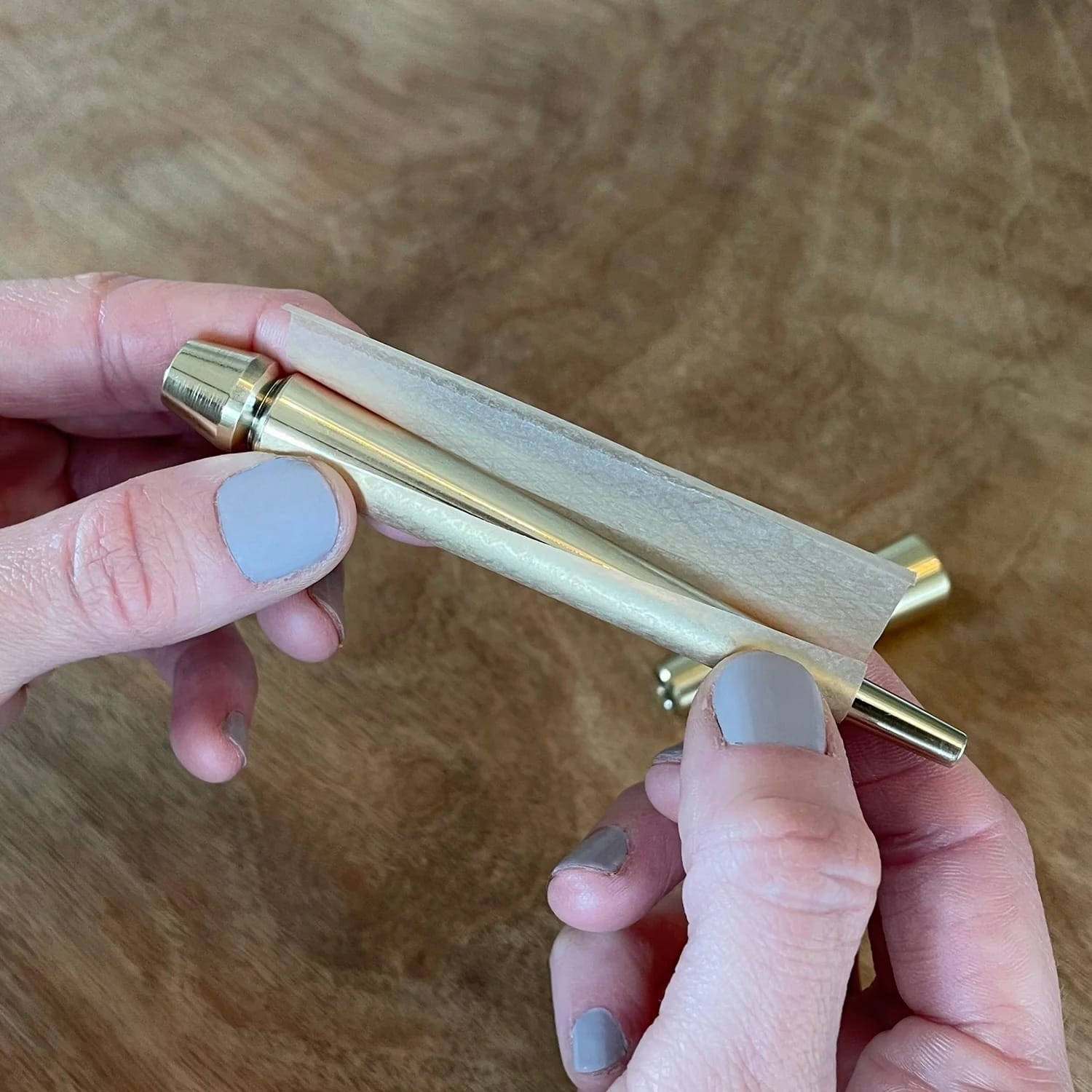 brass rolling tool, joint rolling wand